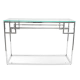 Stainless Steel Base Console Glass Table