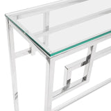 Stainless Steel Base Console Glass Table