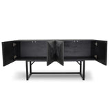 Reclaimed Pine Side Cabinet - Black