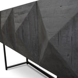 Reclaimed Pine Side Cabinet - Black