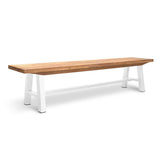 Outdoor Bench - White Legs