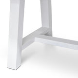 Outdoor 2.5m Dining Table With White Base