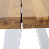 Outdoor 2.5m Dining Table With White Base