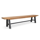 Outdoor Bench - Black Legs
