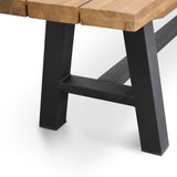 Outdoor Bench - Black Legs