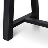 Outdoor 2.5m Dining Table With Black Base