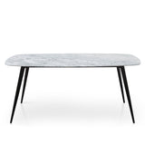 White top 1.8m Marble Dining Table