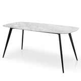 White top 1.8m Marble Dining Table