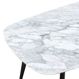 White top 1.8m Marble Dining Table