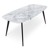 White top 1.8m Marble Dining Table