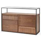 Wood Buffet Unit in Walnut