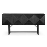 Reclaimed Pine Side Cabinet - Black