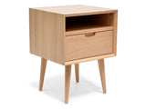 Scandinavian Wooden Bedside Table