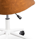 Tan Office Chair with White Base