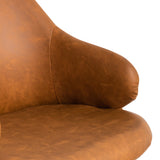 Tan Office Chair with White Base