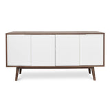 Scandinavian Sideboard Buffet Unit - Walnut